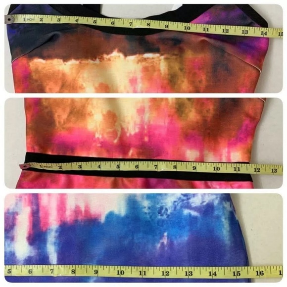 WOW Couture Womens Tie-Dye Party Bodycon Mini Sheath Dress Small Multi Color - Picture 6 of 6